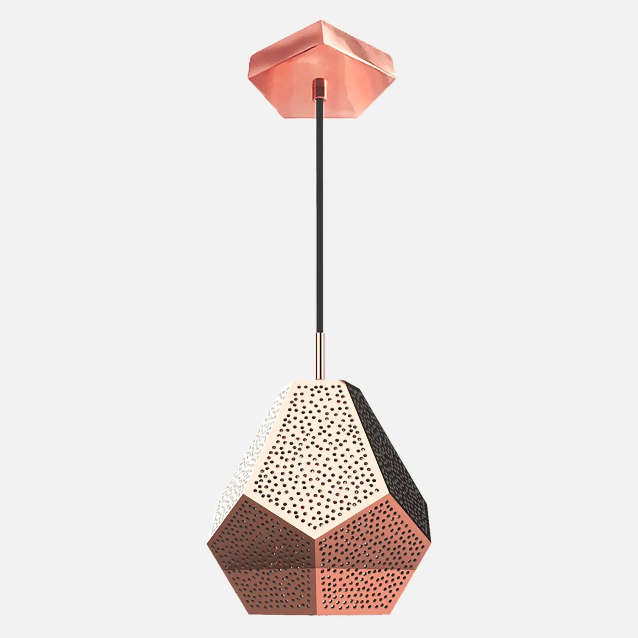 Almas copper farmhouse pendant light for rustic kitchen, dining or farmhouse interiors