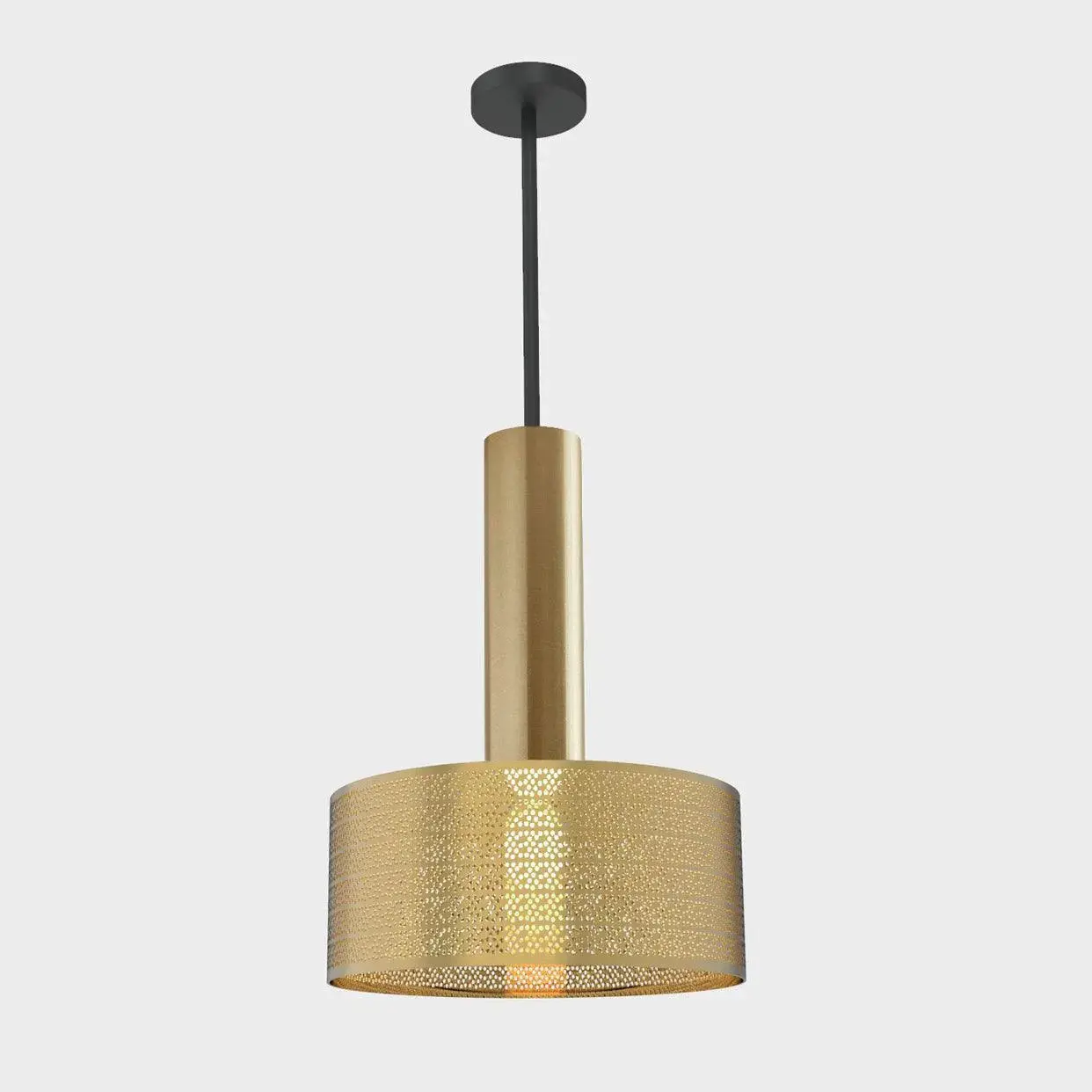 Alula modern brass Moroccan pendant light for dining room, living room or office decor