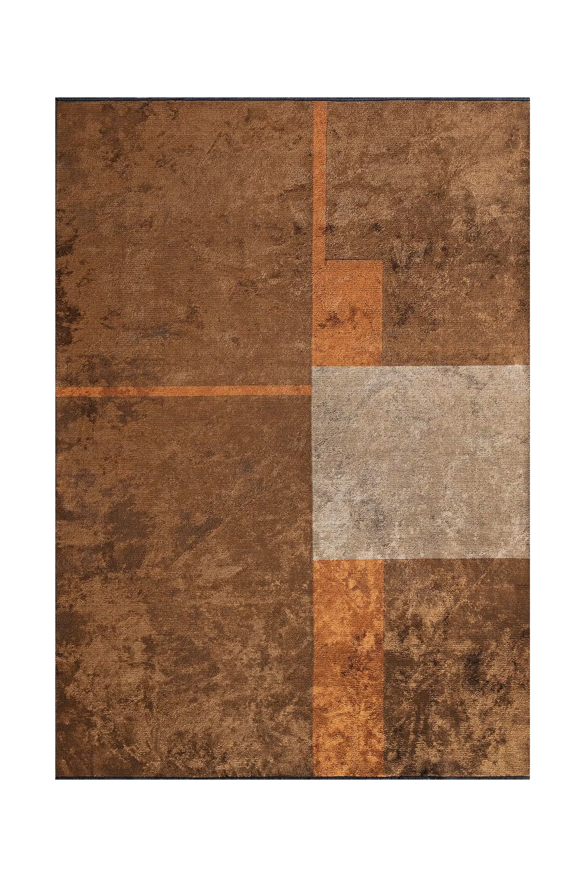 Americano warm-toned area rug for rustic living room, bedroom or hallway