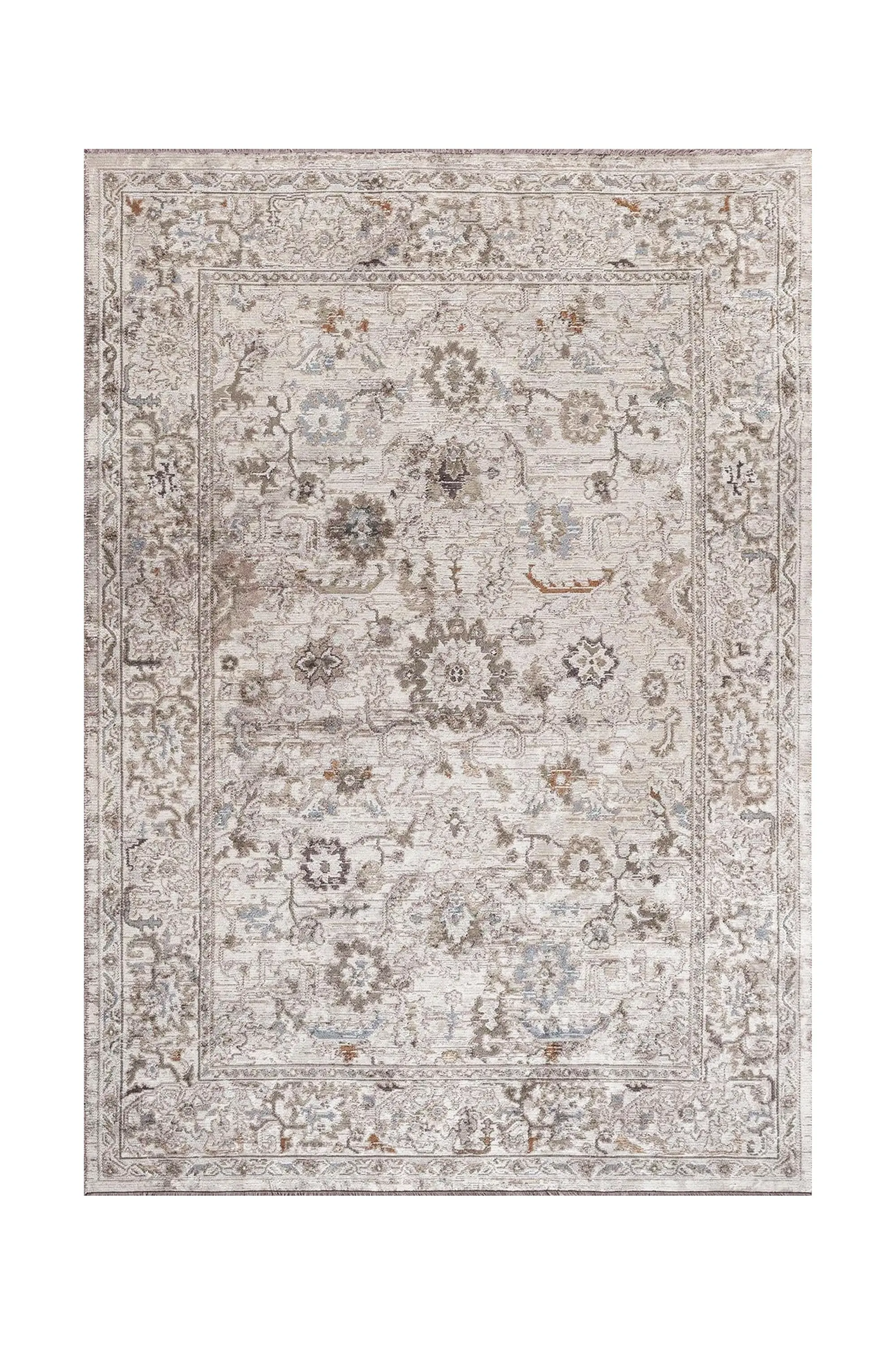 Anatolia patterned rug with ethnic design for living room or dining area