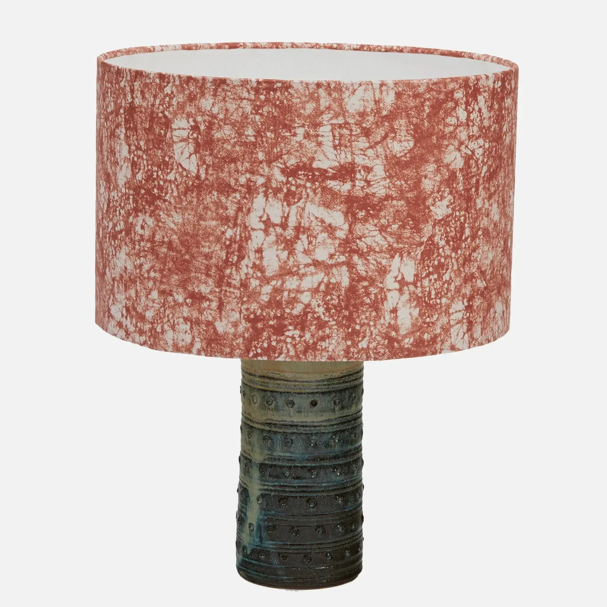 Batik pink lamp shade for vibrant bedroom or kids room table lamps