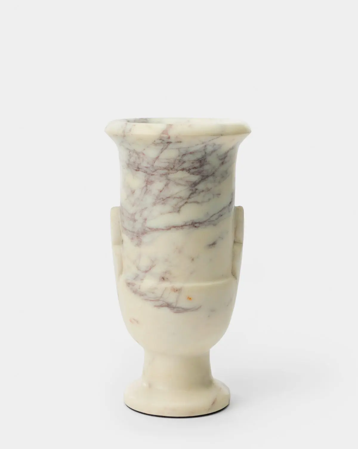 Blue and white marble Rayla vase Luxury console table accent and bathroom counter decor