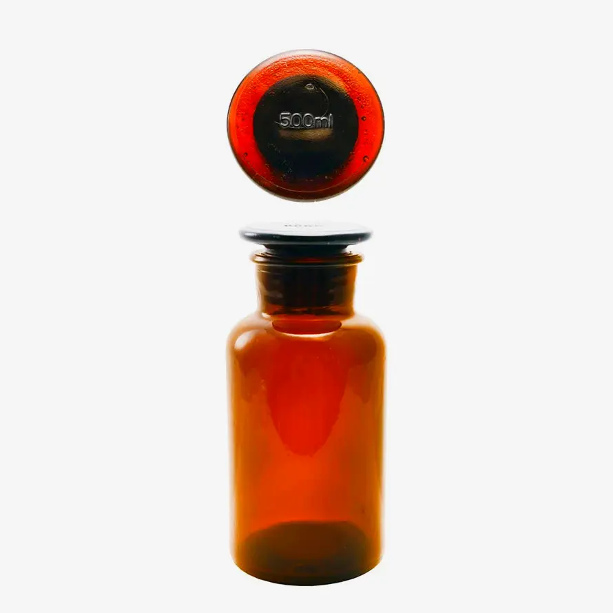 Glass bottle with lid for kitchen storage by Creative Co op