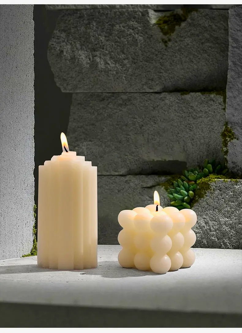 Artistic David's Head Candle inspired by classical art sophisticated living room or office shelf decor statement piece