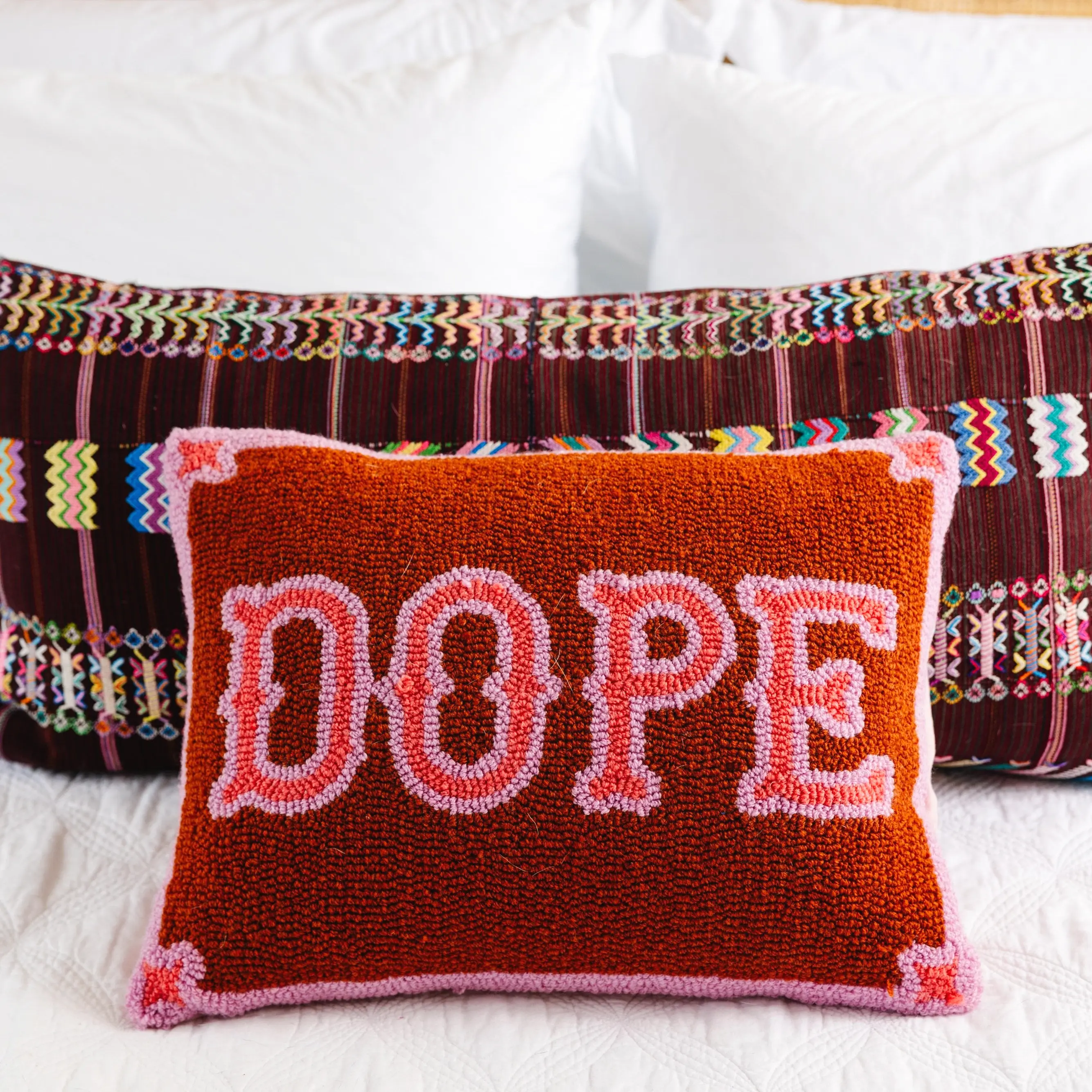 Dope trendy hook pillow for living room bedroom couch cool home decor accent statement piece