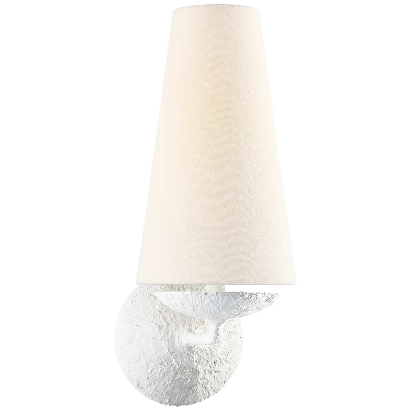 Plaster single wall sconce, minimal modern lighting for bathroom, hallway, or bedroom décor