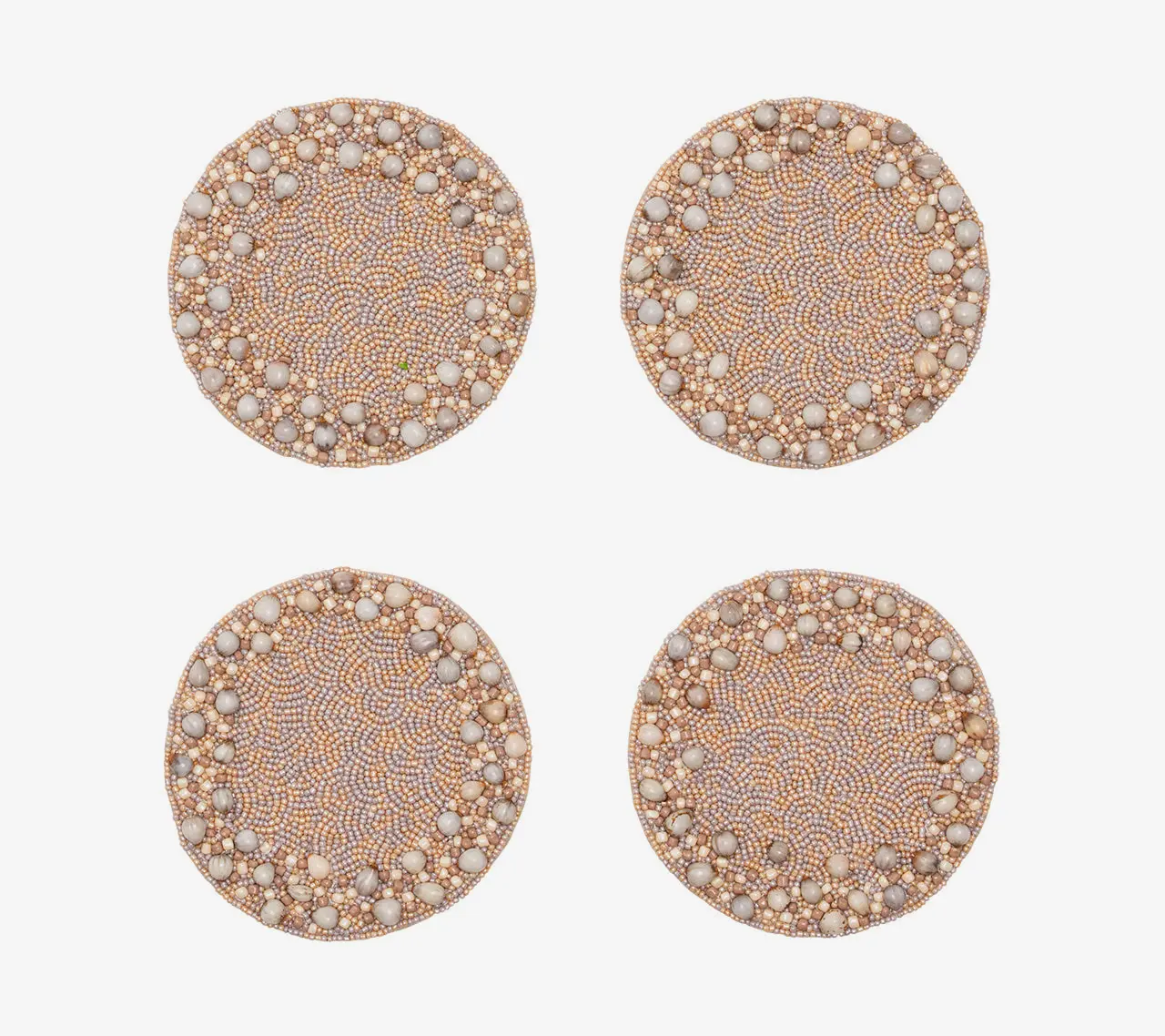 Gray and taupe zen drink coasters set of 4 perfect for living room or office decor includes gift bag.