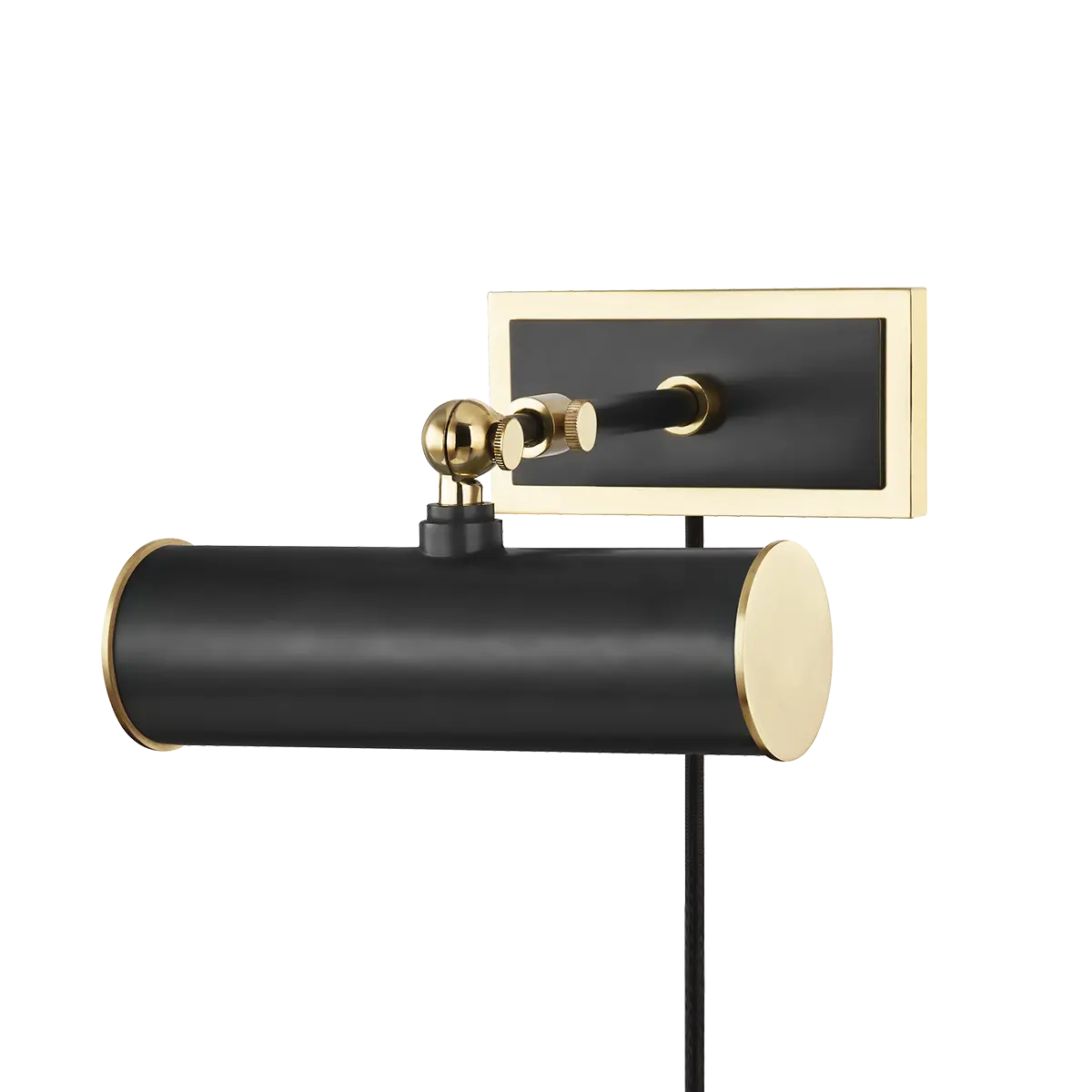 Plug-in bronze picture light, functional wall lighting for artwork, gallery walls or study décor