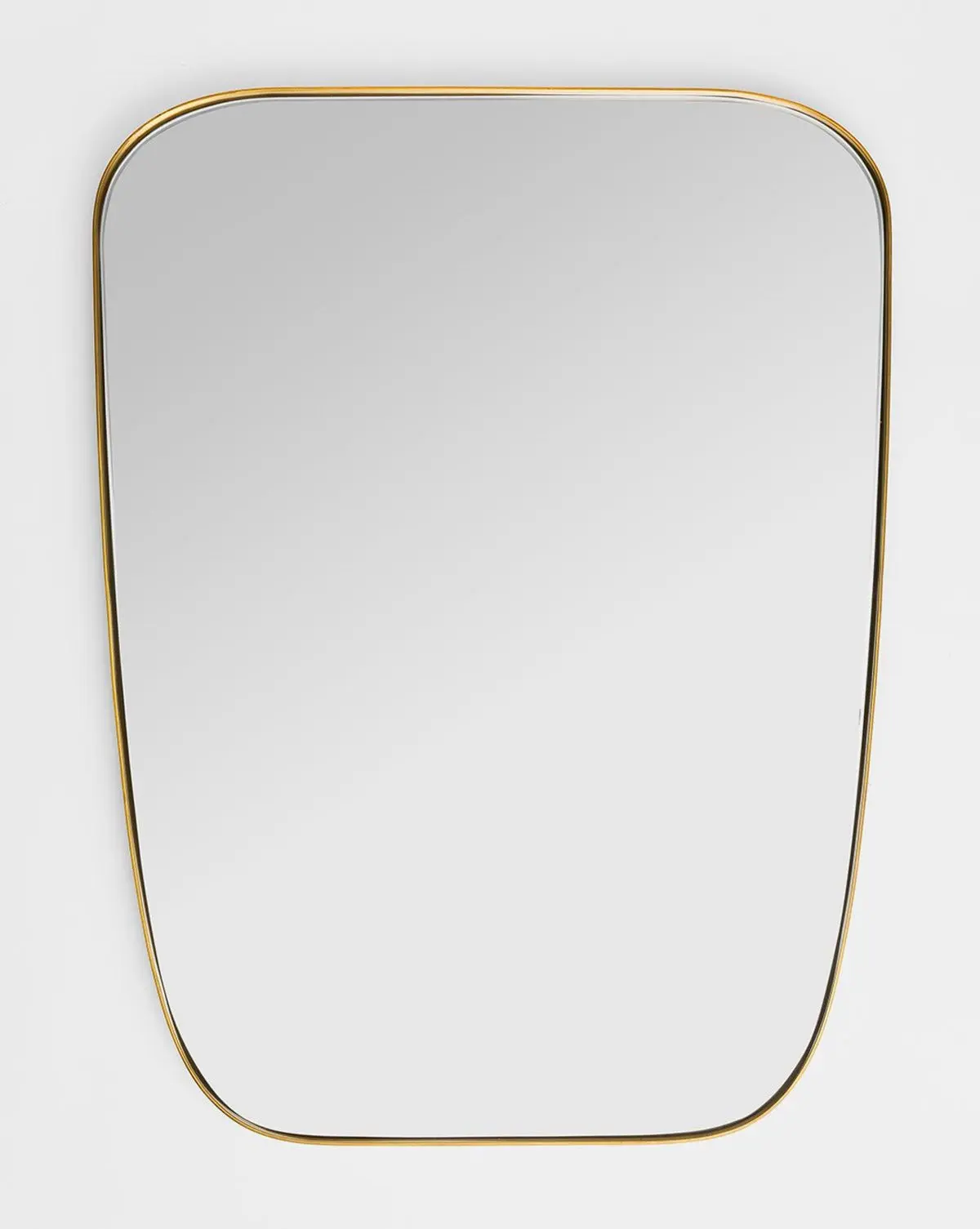 Jace gold inset rectangular wall mirror, ideal for modern hallways, bedrooms, and bathrooms. A refined decorative accent.