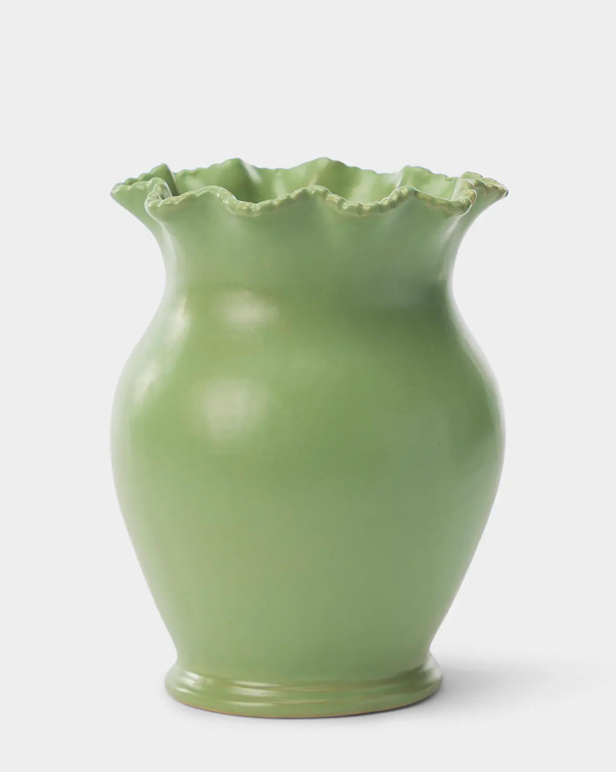 McGee & Co. x Loeffler Randall Tabitha Green Vase Chic green vase a stylish accent piece for modern interiors tables or bookshelves.