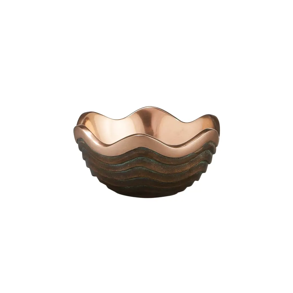 Nambe Copper Canyon Bowl 4.5 Inch small copper serving bowl for dining table or kitchen counter
