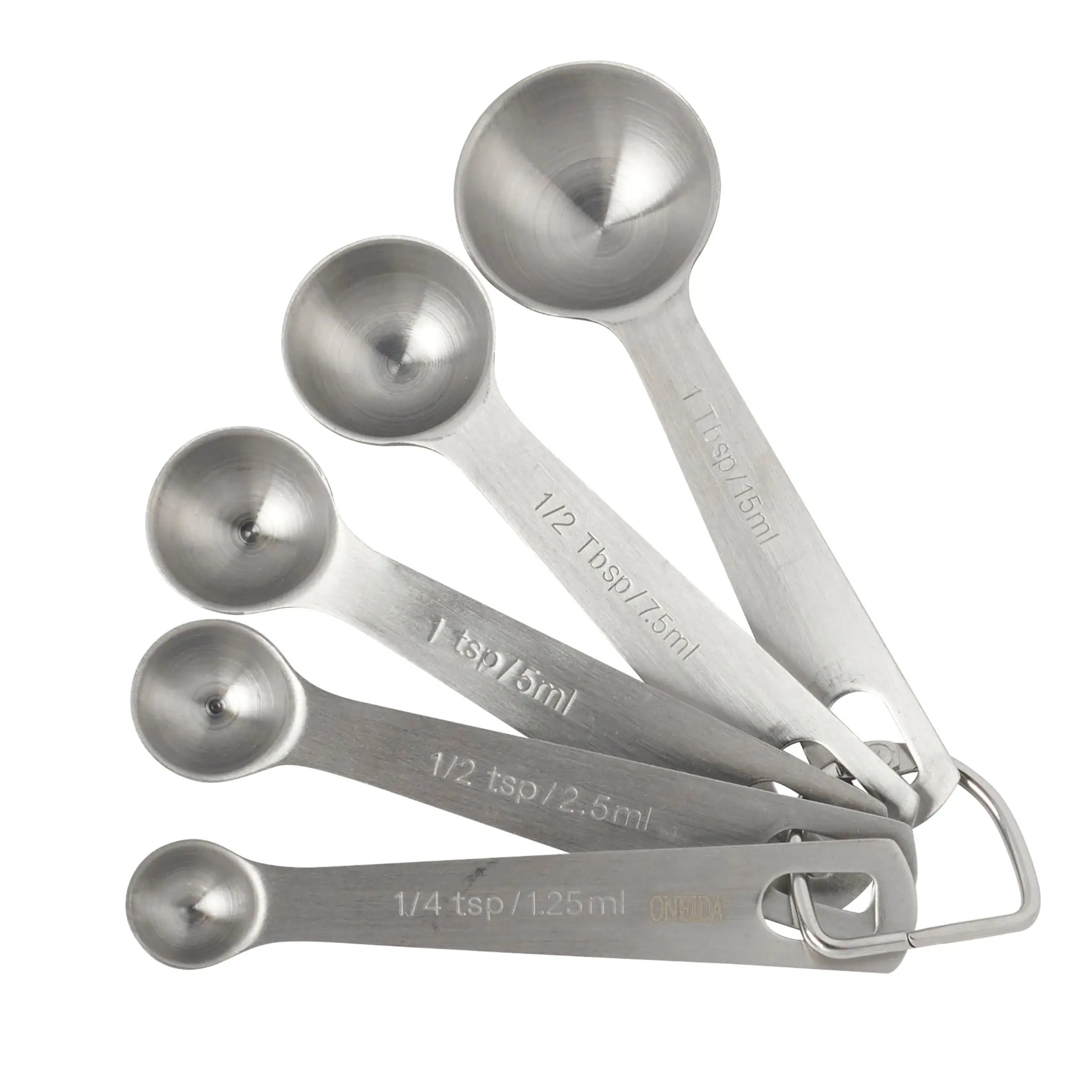 Oneida Elite Gadgets 5-piece measuring spoons set for everyday kitchen cooking and baking prep