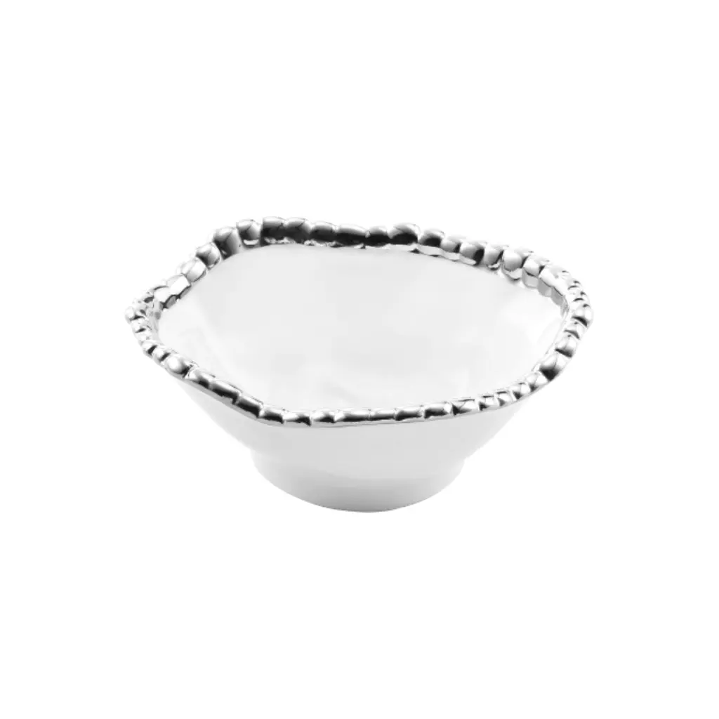 Pampa Bay Salerno Porcelain Snack Bowl modern design for kitchen or living room decor