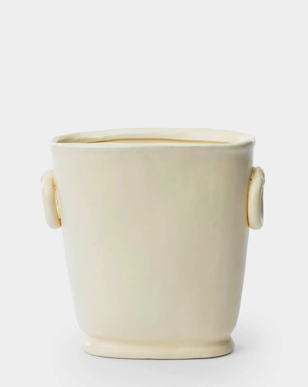 Powell Cream Ceramic Vase Classic cream vase for floral arrangements a perfect accent for living room dining table or entryway.