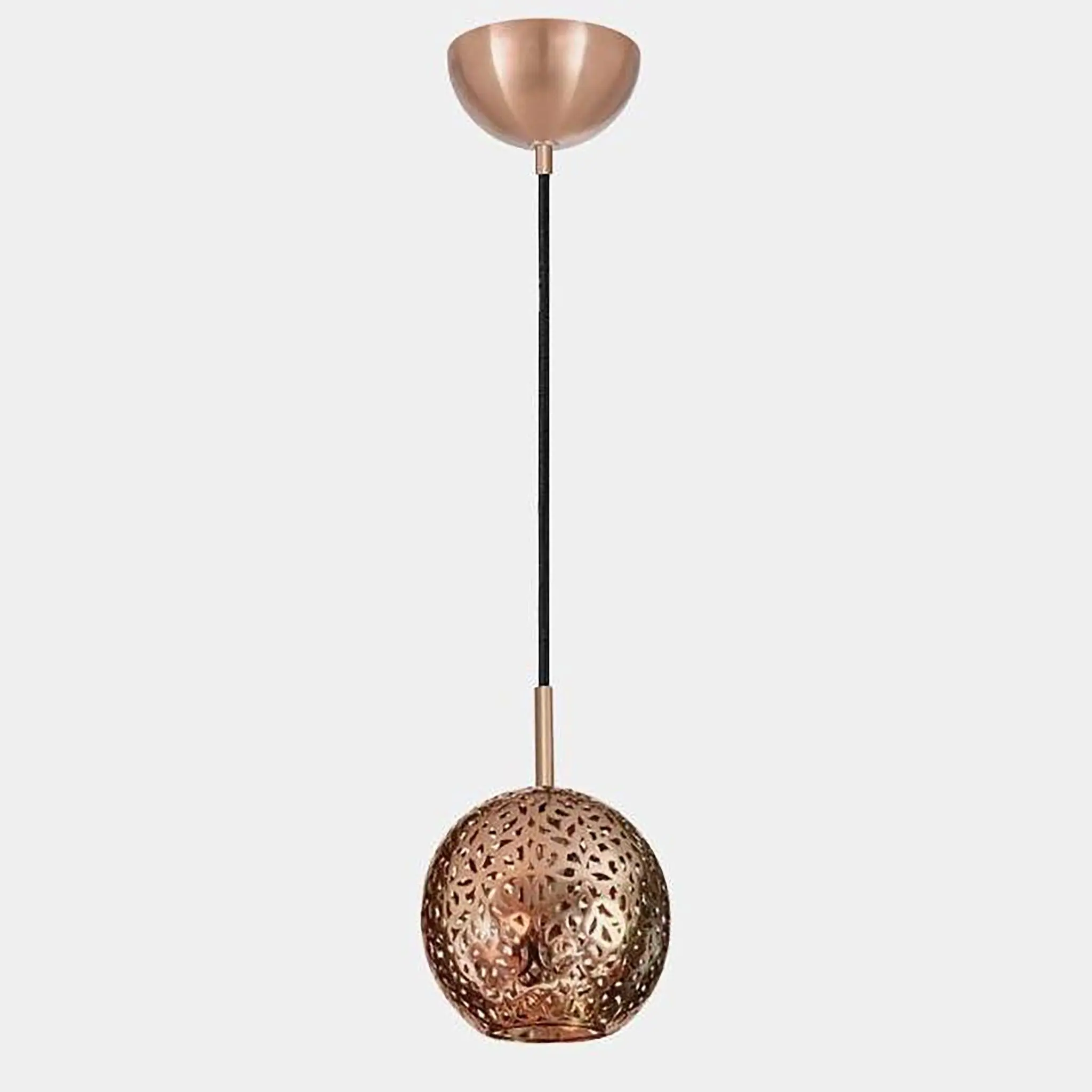 Riad copper mini pendant light for kitchen island, bar counter or small dining room