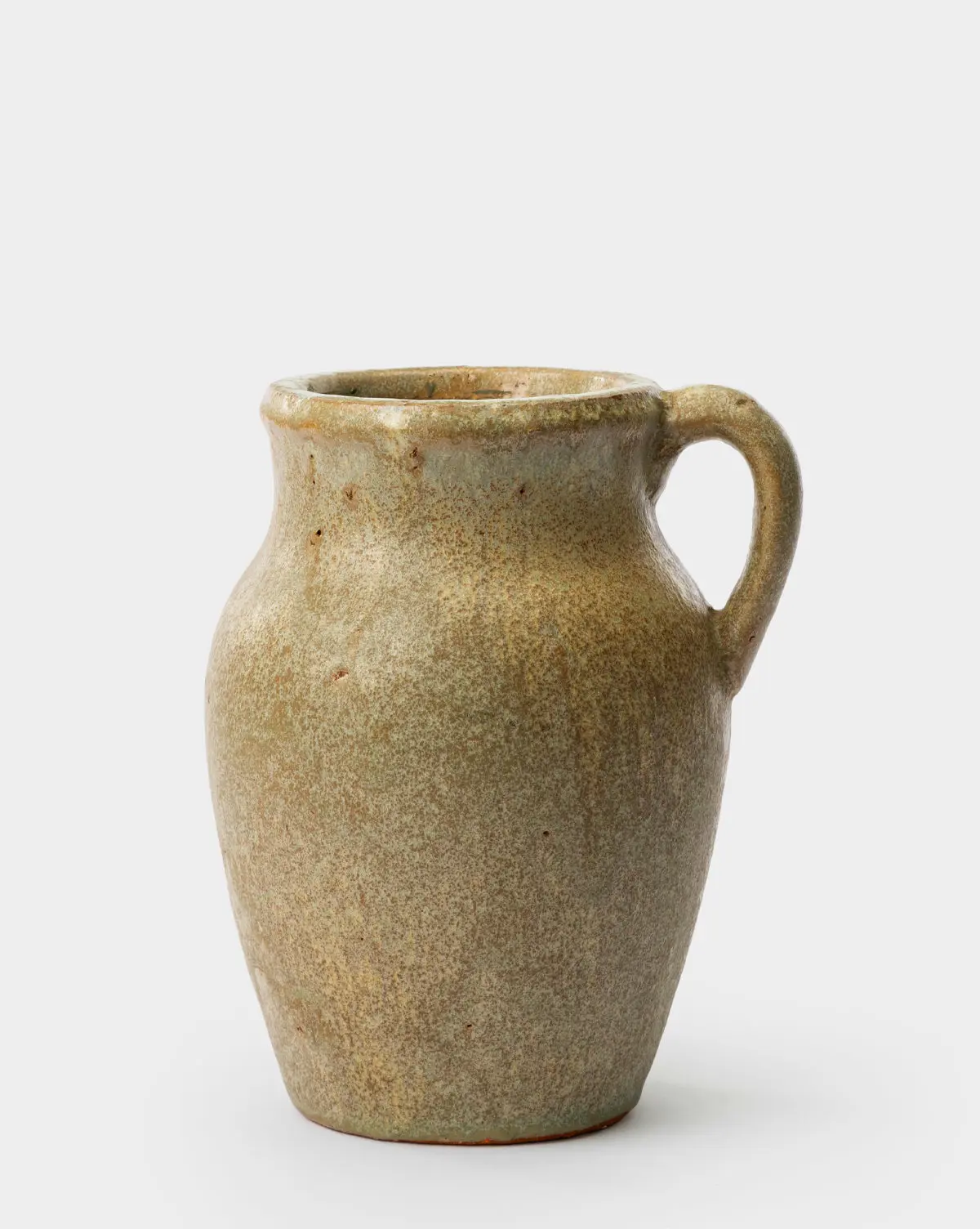 Sabine Gray Pitcher Vase Rustic gray pitcher vase a farmhouse style decor piece for kitchen dining table or garden settings.