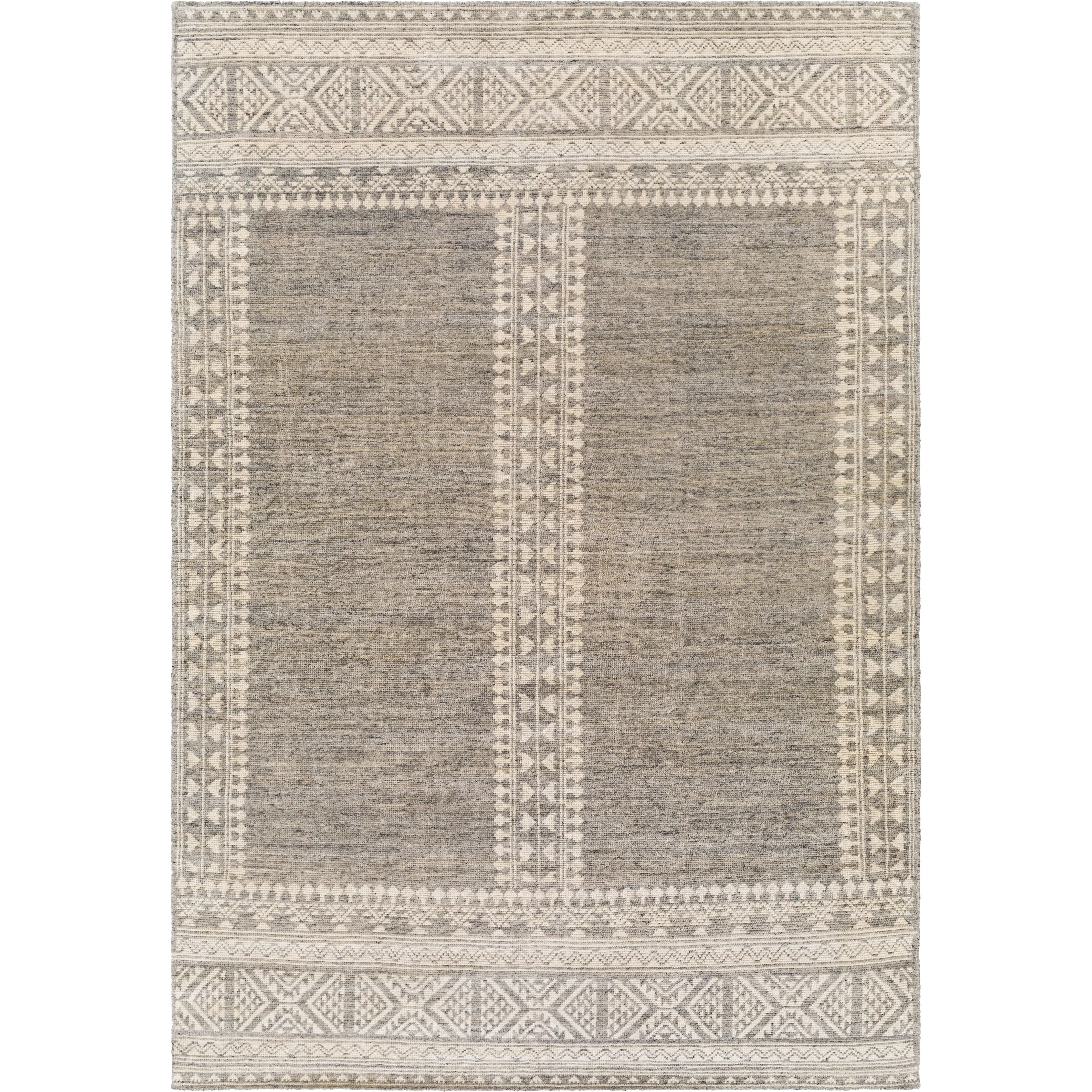 Tunus Mirrh Beige Brown Hand-Knotted Rug