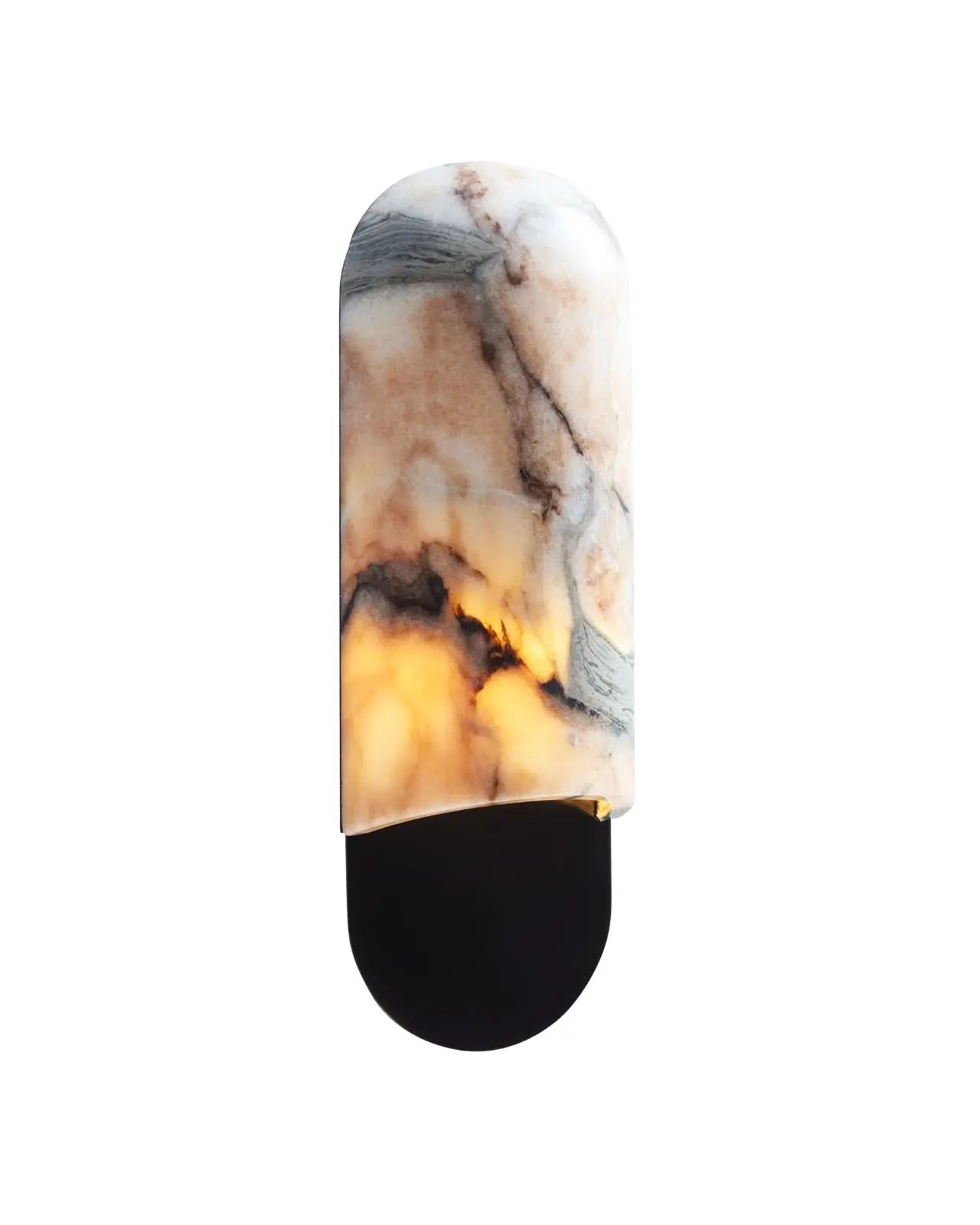 Tabitha marble wall sconce for modern living room or hallway accent lighting