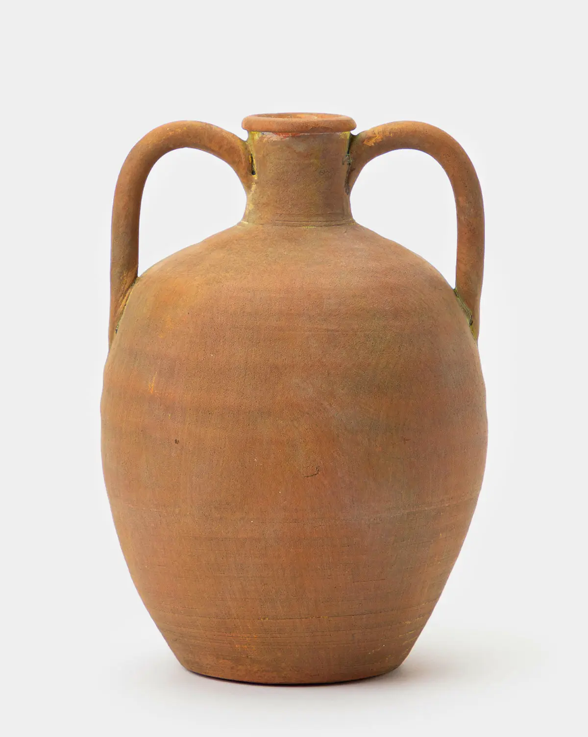 Terracotta garden urn for outdoor planters. Rustic garden decor.