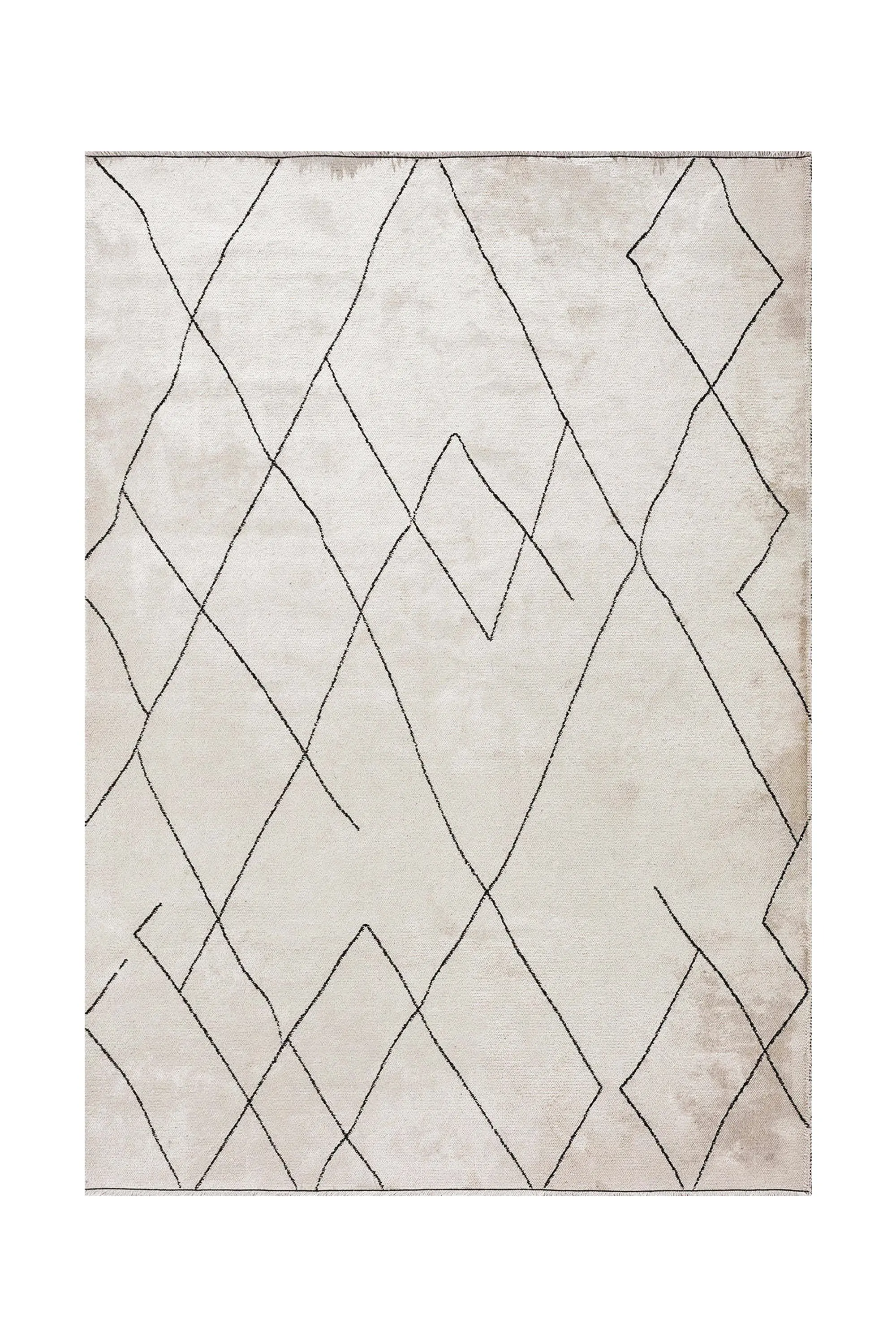 Through The Lines striped area rug for contemporary hallway or living room