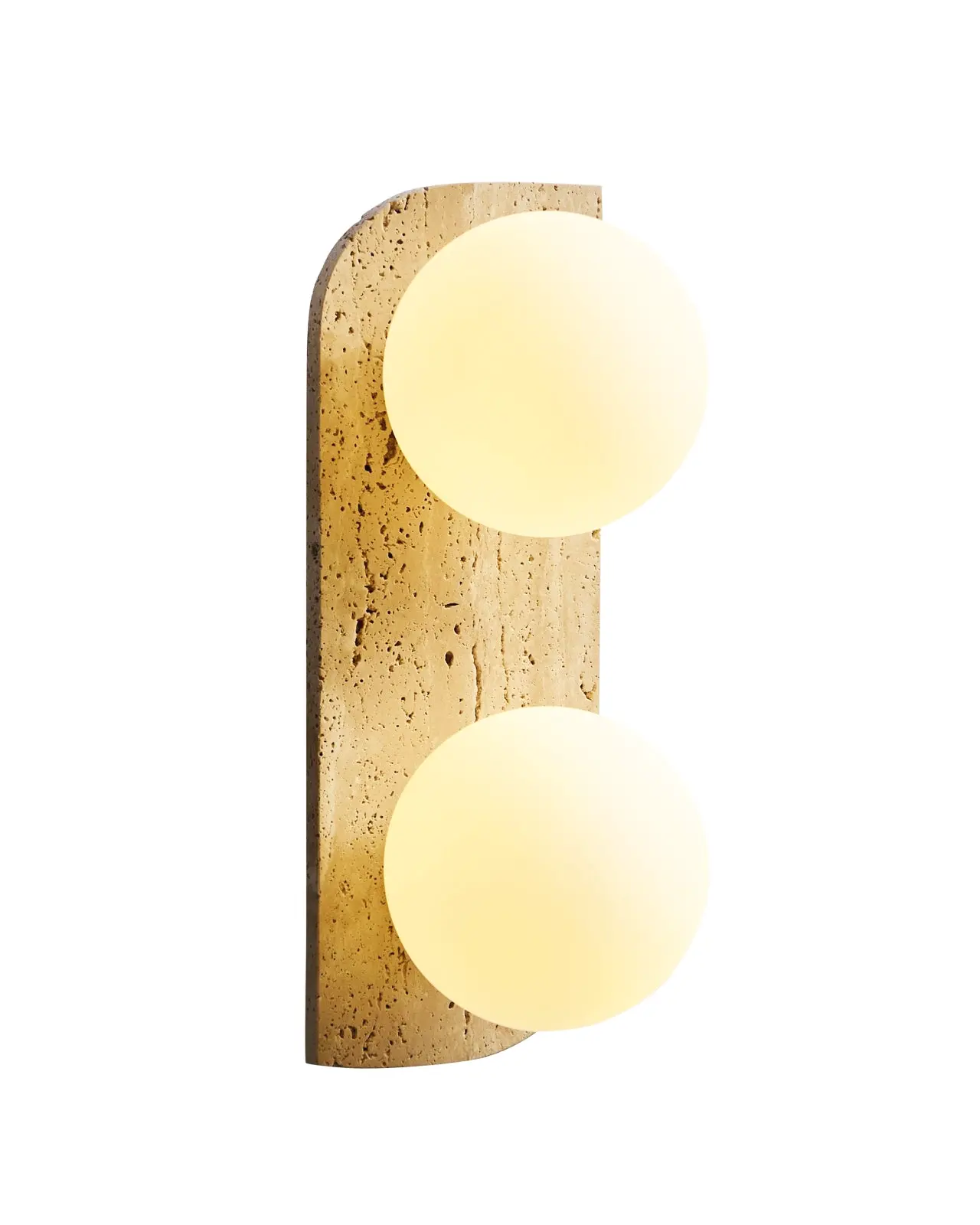 Tracie travertine wall sconce for modern living room or hallway lighting décor