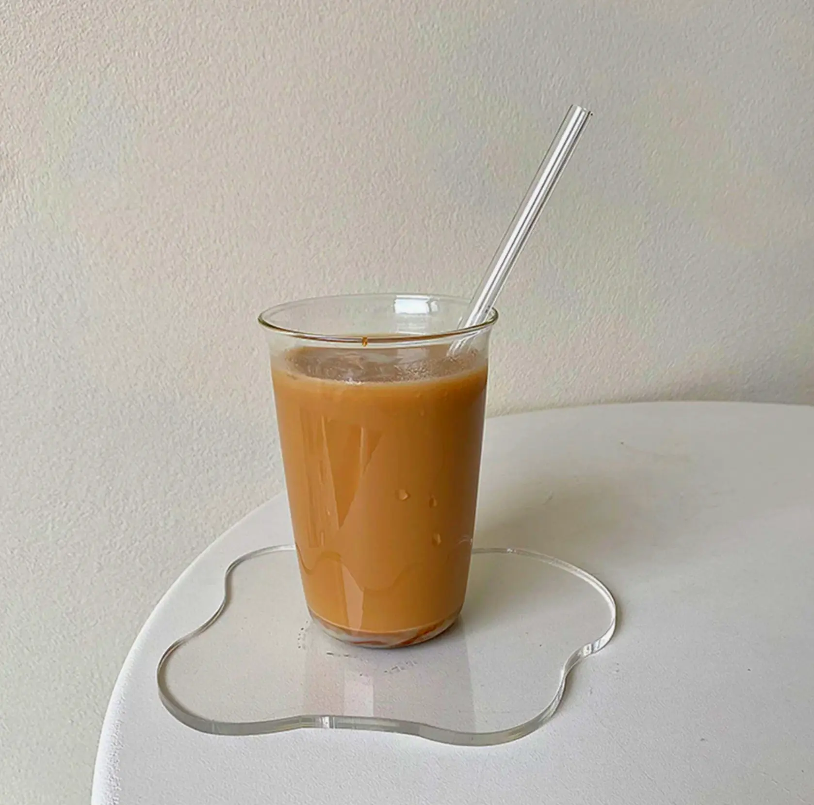 Transparent acrylic drink coaster for living room table by Kanyon