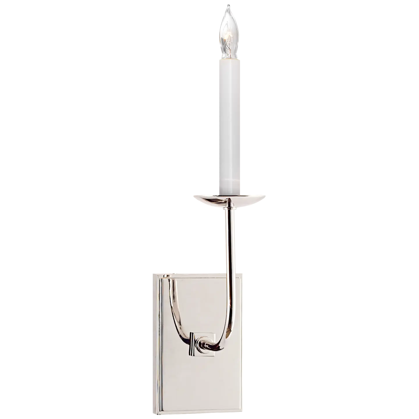 Single wall sconce in nickel, brass, or bronze finish, versatile lighting for living room or hallway