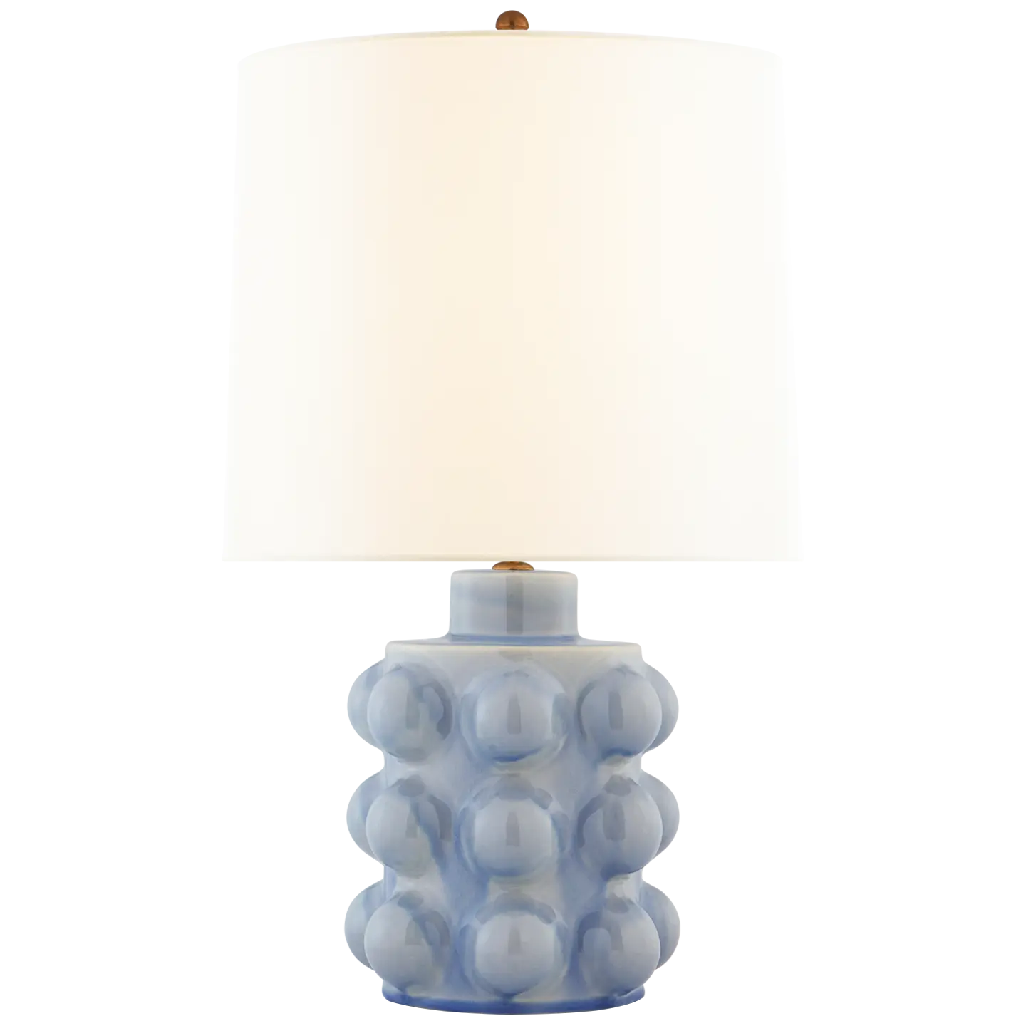Vedra medium blue crackle table lamp for coastal bedroom or vibrant living room decor