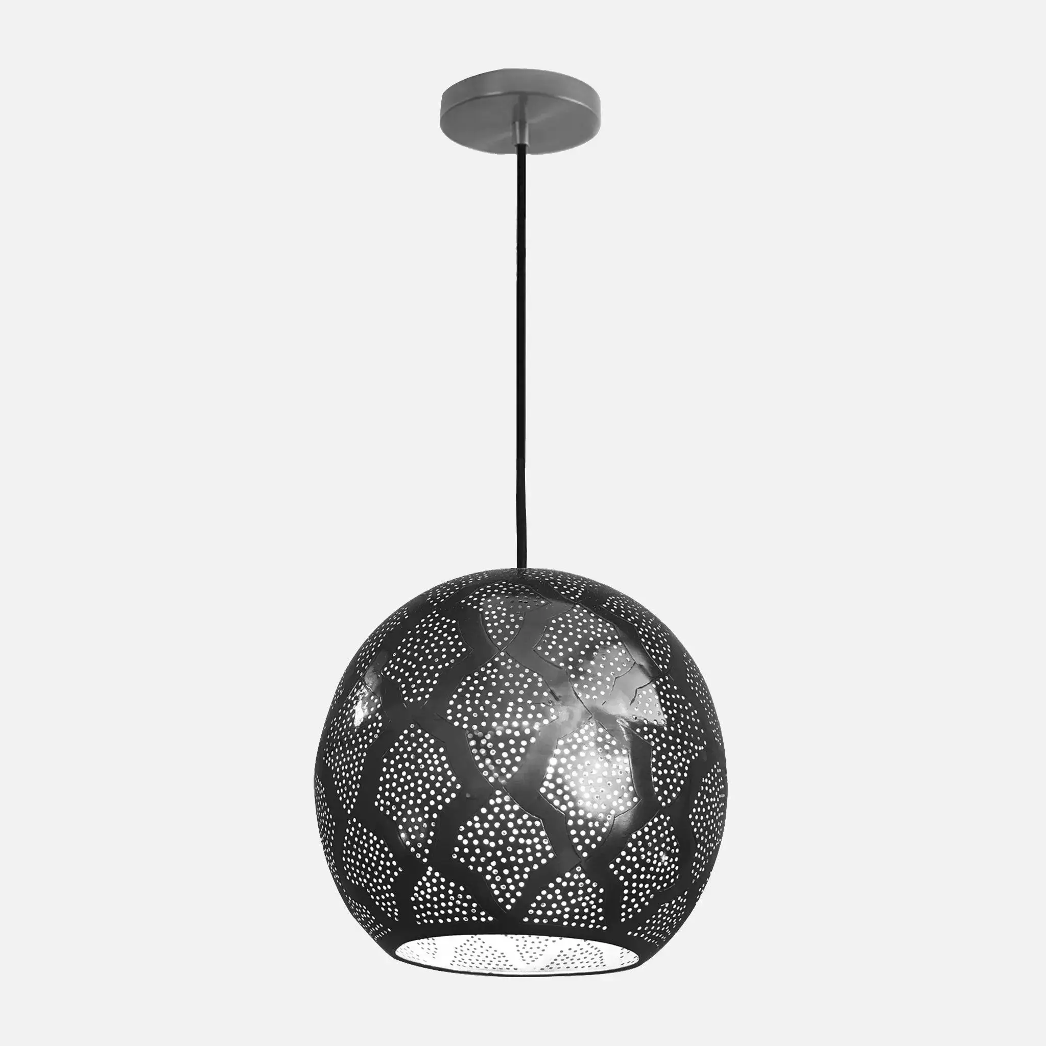 Warda dome ceiling pendant light for rustic living room, entryway or farmhouse kitchen