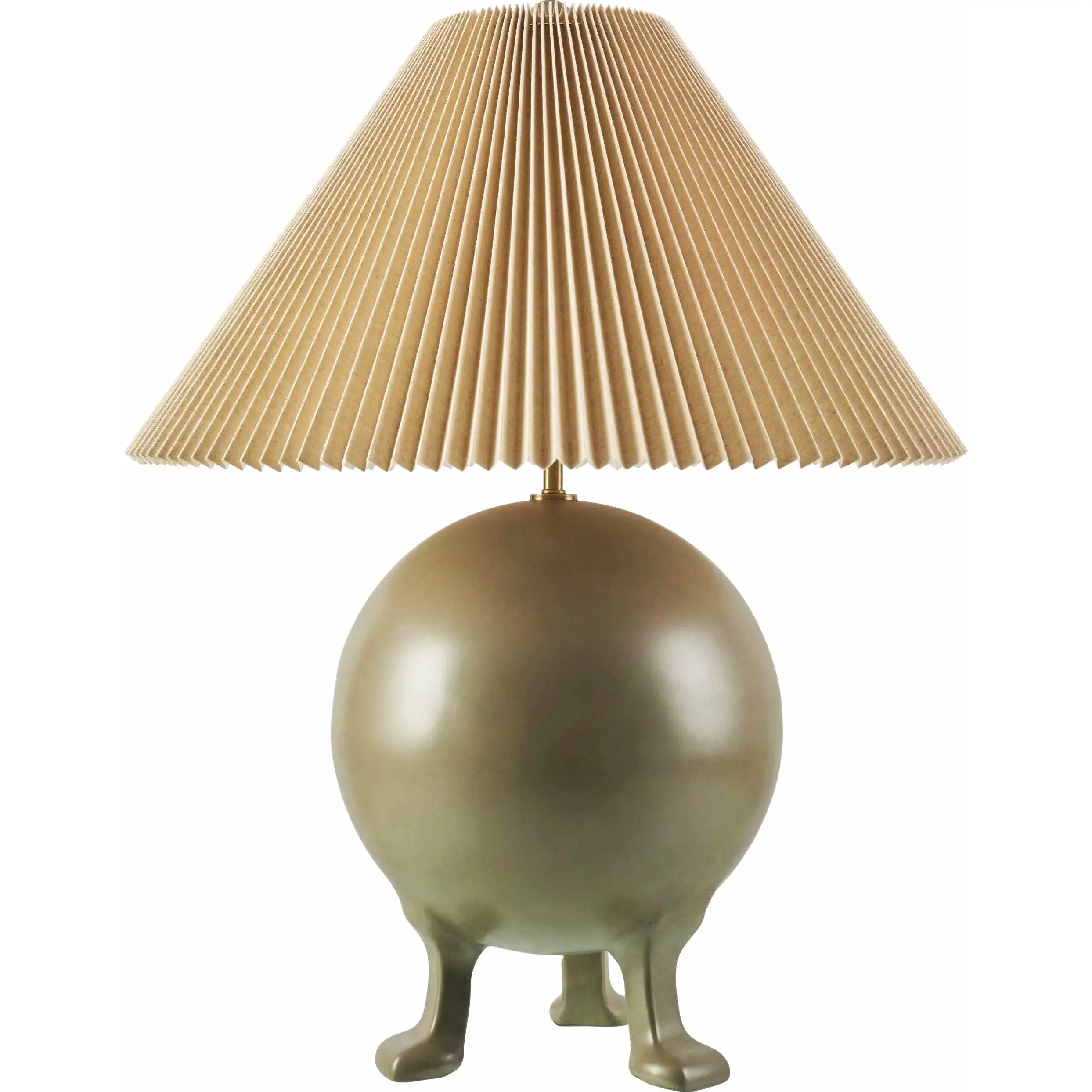 Xian cement accent table lamp with linen shade for industrial bedroom or loft living
