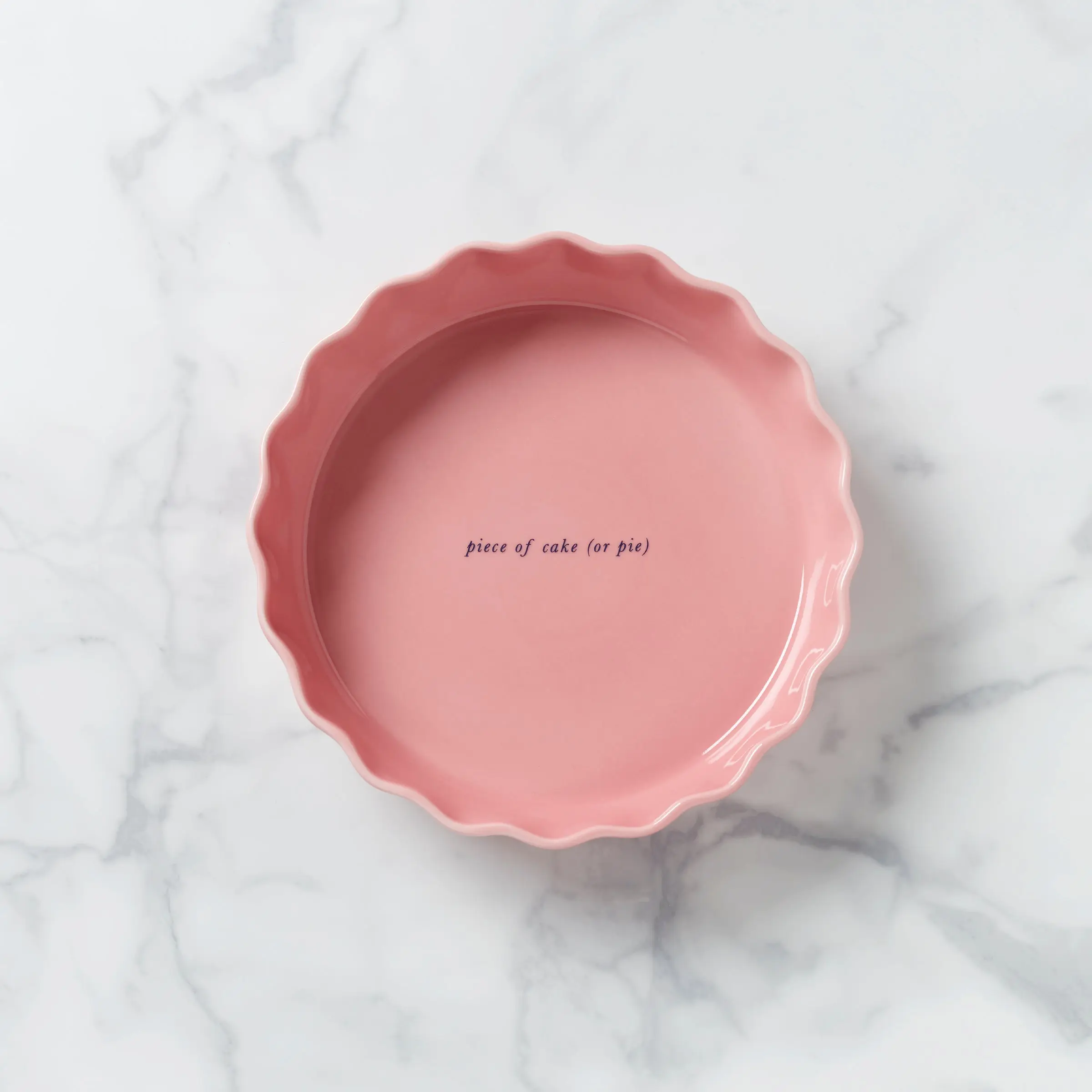 Kate Spade Make It Pop pink pie dish for stylish home baking and dining table presentation